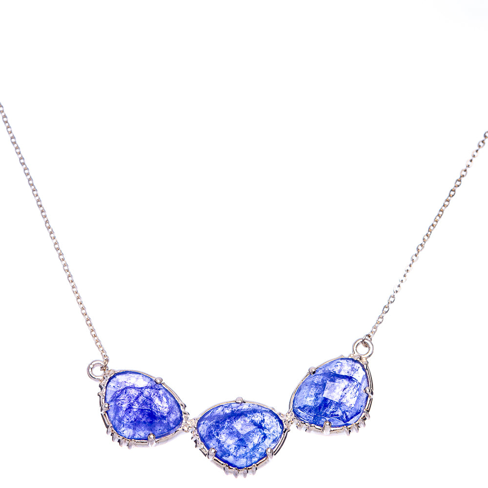Tanzanite Necklace 17 7/8" (925 Sterling Silver) N90068
