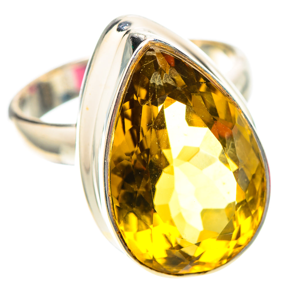 Faceted Citrine Ring Size 8 (925 Sterling Silver) RING138726