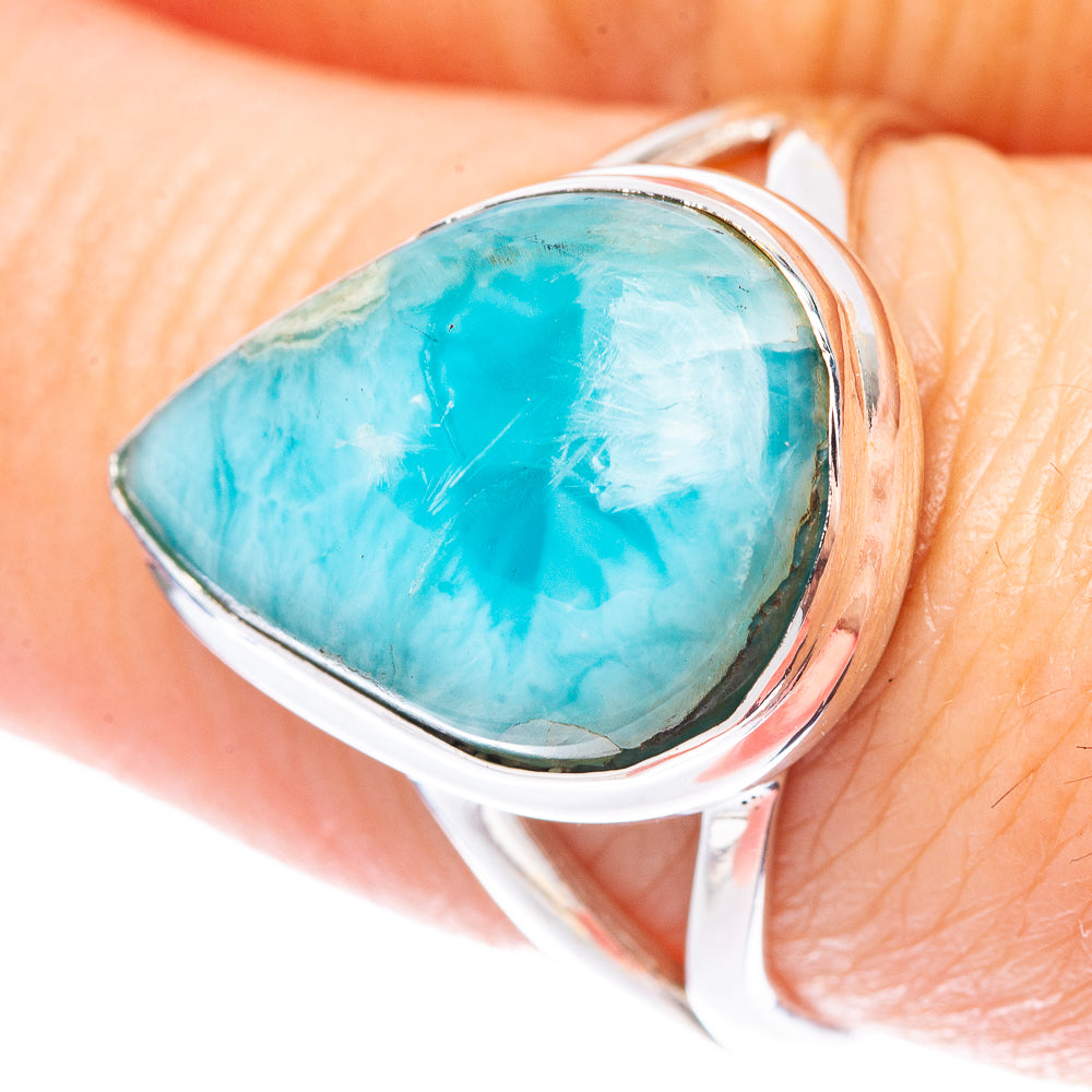 Larimar Ring Size 8 (925 Sterling Silver) R1723