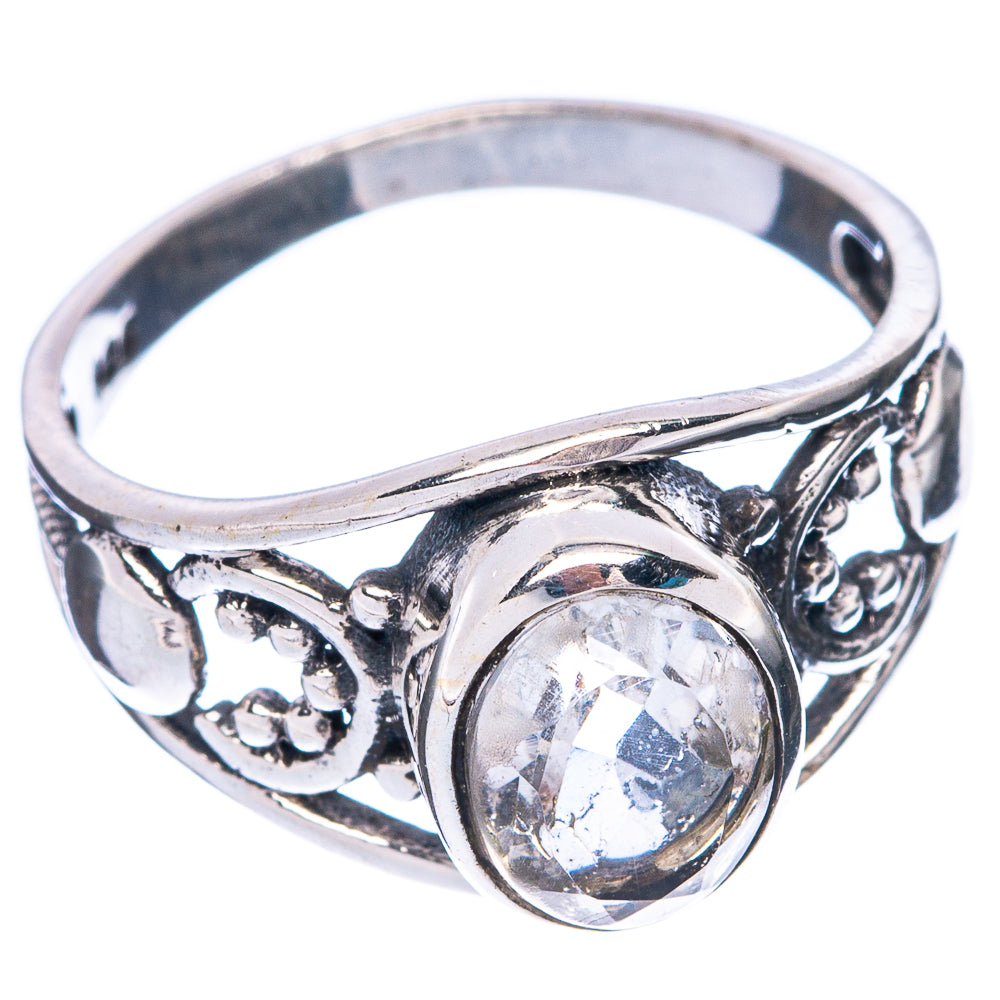 White Quartz Dainty Ring Size 6.5 (925 Sterling Silver) R6019