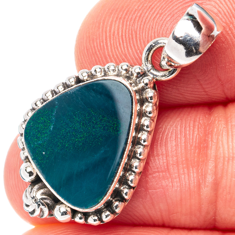 Rare Rare Doublet Opal Pendant 1 1/8" (.925 Sterling Silver)