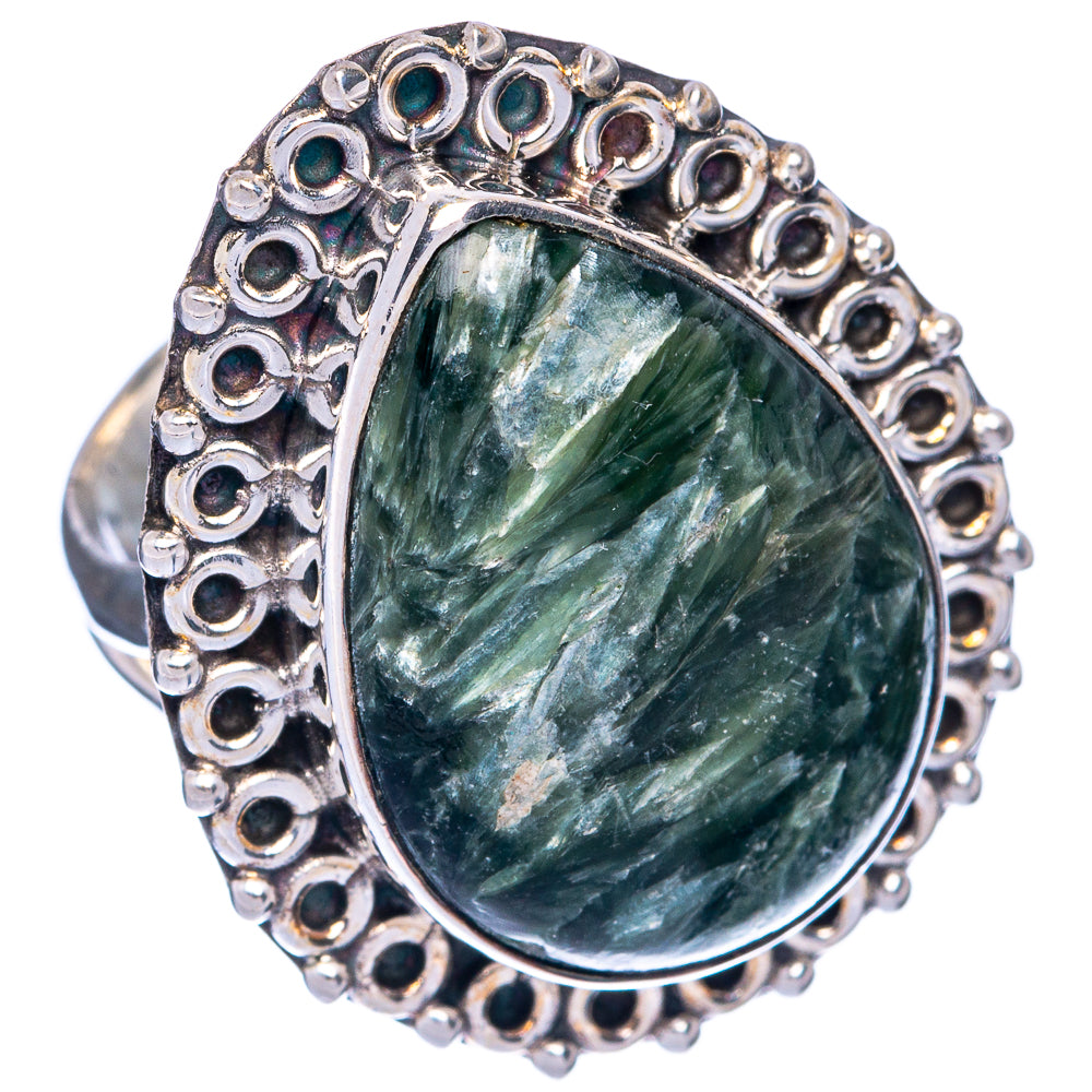 Large Seraphinite Ring Size 6.25 (925 Sterling Silver) R145309