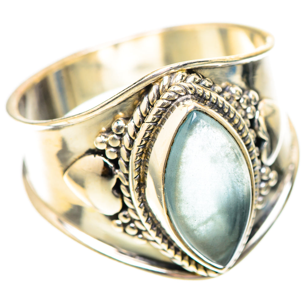 Natural Aquamarine Ring Size 9.25 (925 Sterling Silver) RING139790
