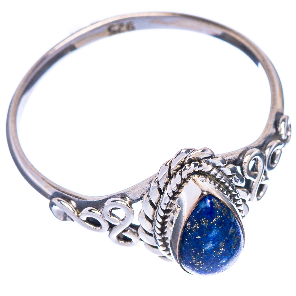 Lapis Lazuli Dainty Ring Size 9 (925 Sterling Silver) R147120