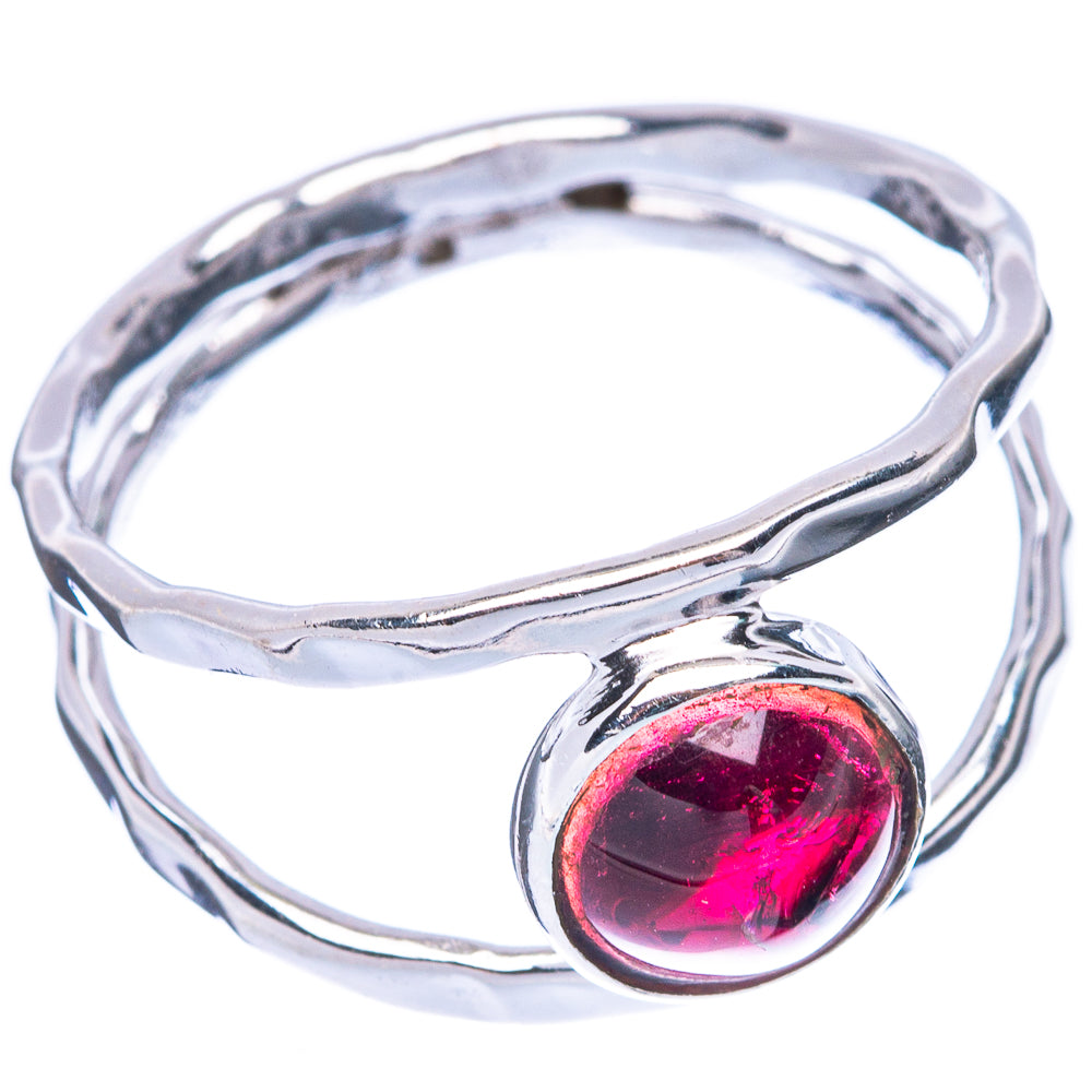 Garnet Dainty Ring Size 8 (925 Sterling Silver) R5854