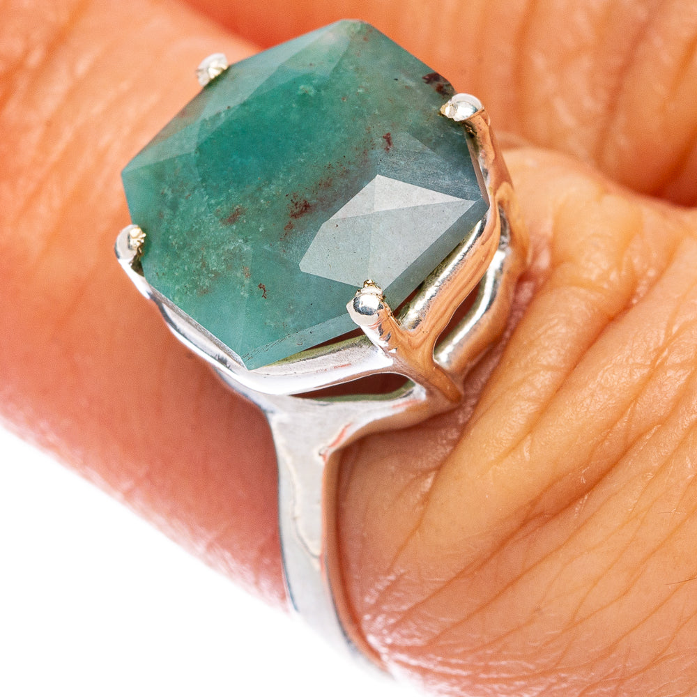 Rare Gem Silica Ring Size 6.55 (925 Sterling Silver) R146643