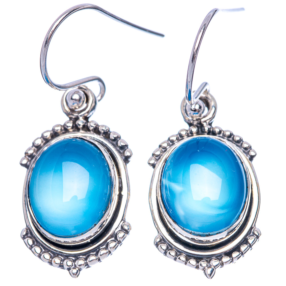 Chalcedony Dainty Earrings 1 3/8" (925 Sterling Silver) E2012