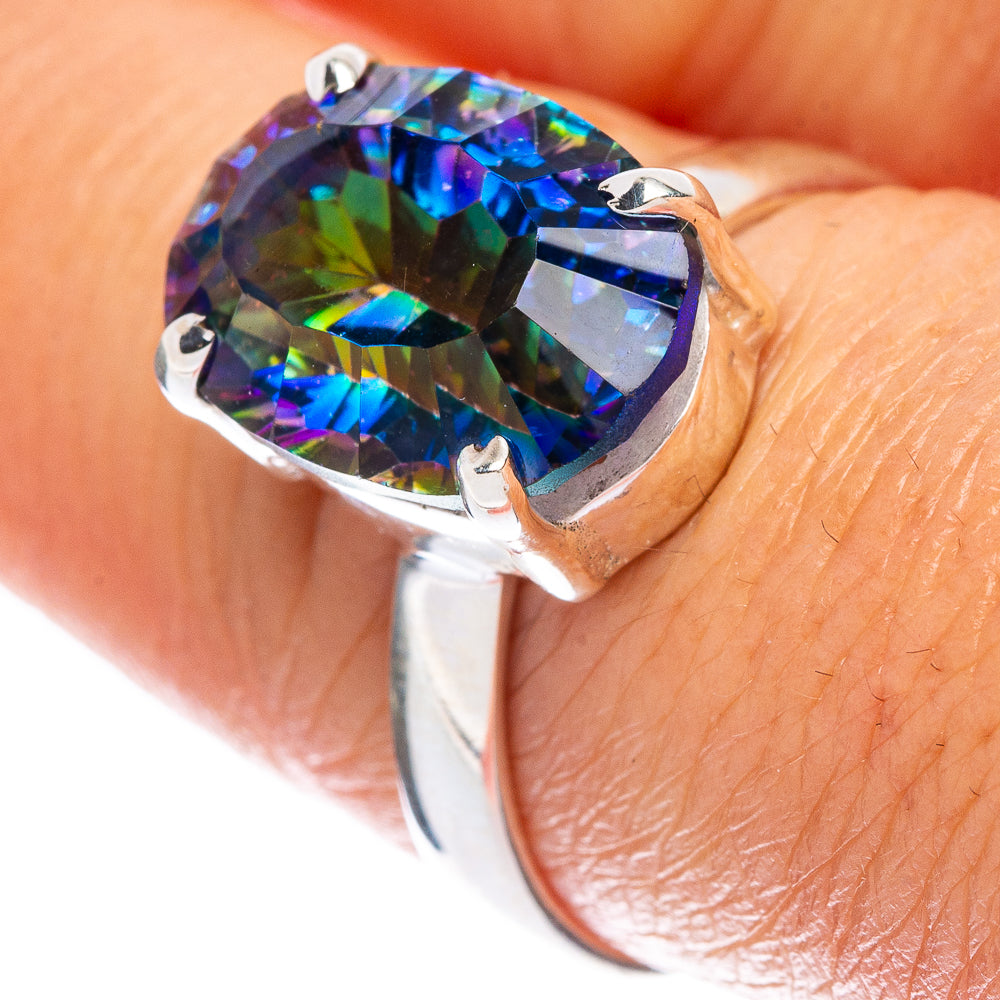 Blue Mystic Topaz Ring Size 7.75 (925 Sterling Silver) R146691