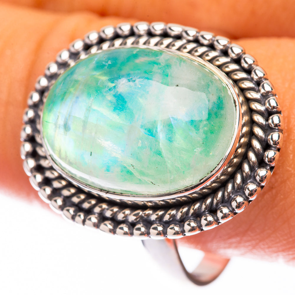 Rainbow Moonstone 925 Sterling Silver Ring Size 11.5 (925 Sterling Silver) RING140318