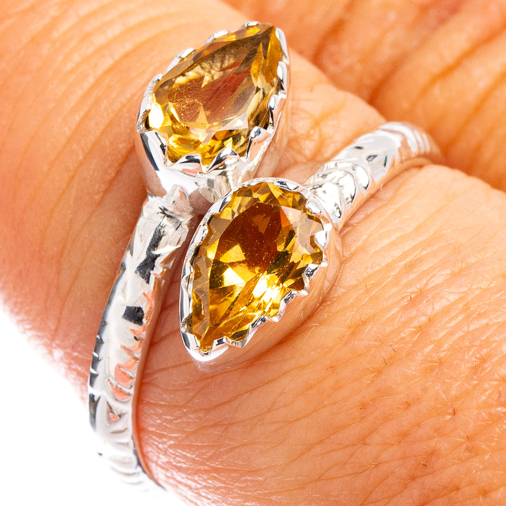 Premium Citrine Ring Size 8 (.925 Sterling Silver)