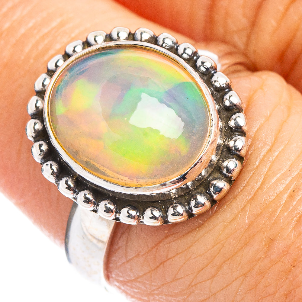 Rare Ethiopian Opal Ring Size 7 (.925 Sterling Silver)