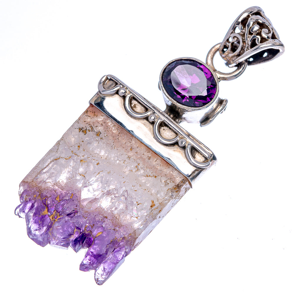 Amethyst Stalactite, Amethyst Pendant 2" (925 Sterling Silver) P40041