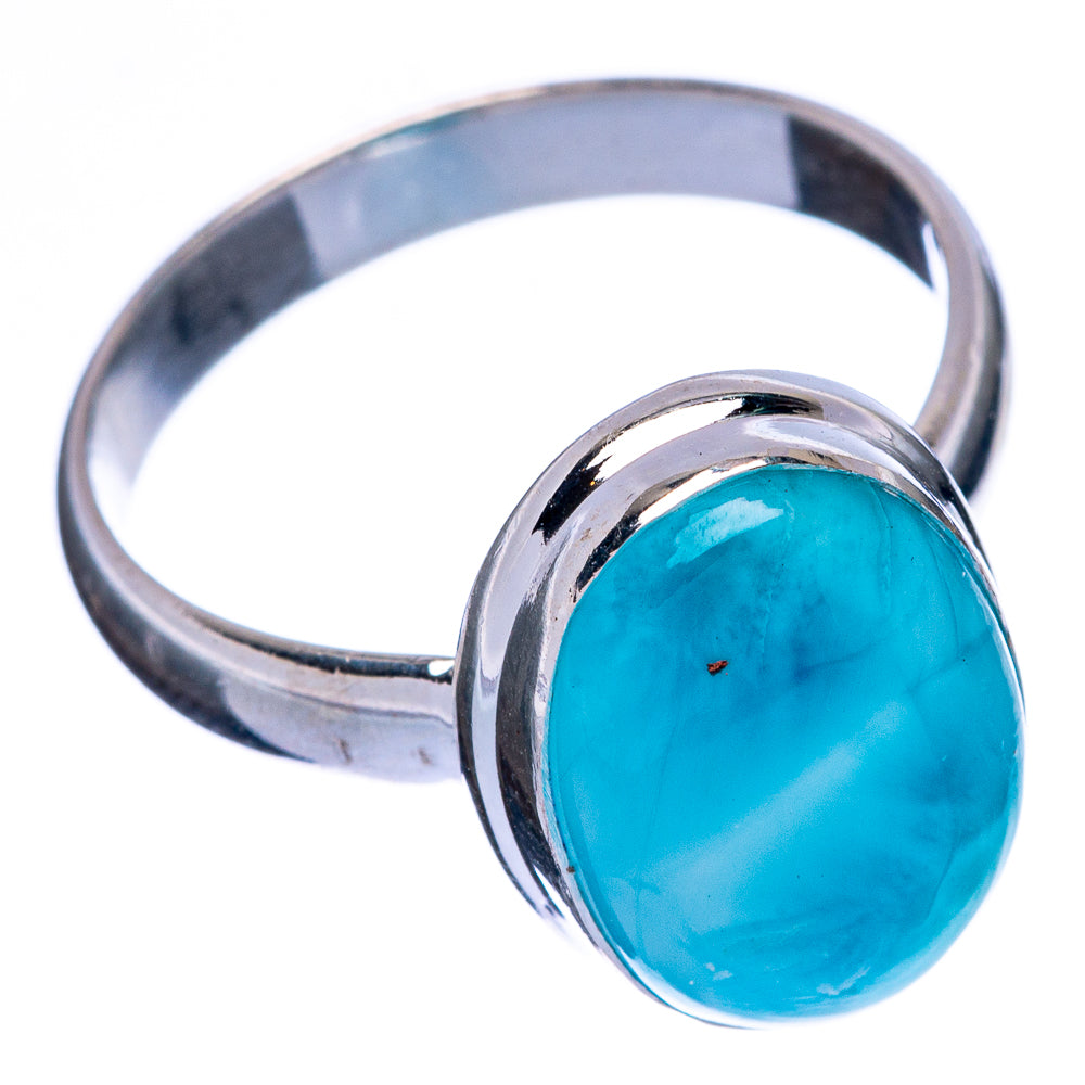 Rare Larimar Ring Size 8.25 (925 Sterling Silver) R146368
