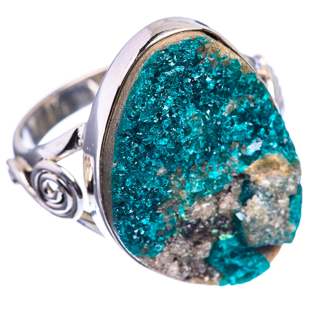Chrysocolla Druzy Ring Size 10.5 (925 Sterling Silver) R142120