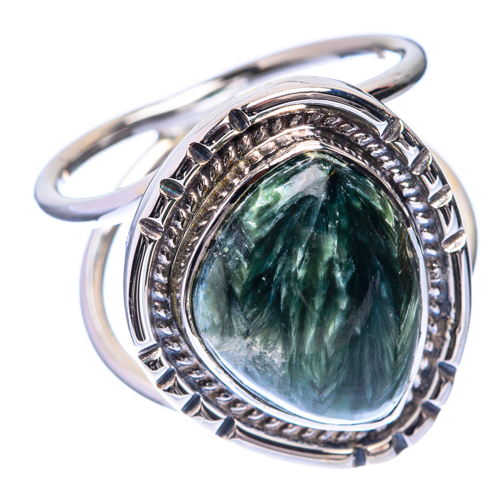 Premium Seraphinite Ring Size 6.75 (925 Sterling Silver) R141860