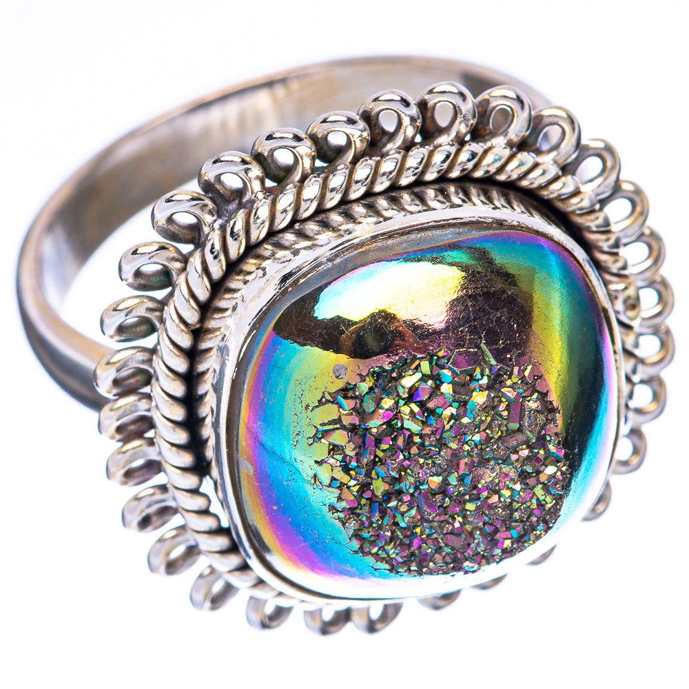 Metallic Druzy Ring Size 8.75 (925 Sterling Silver) R1938