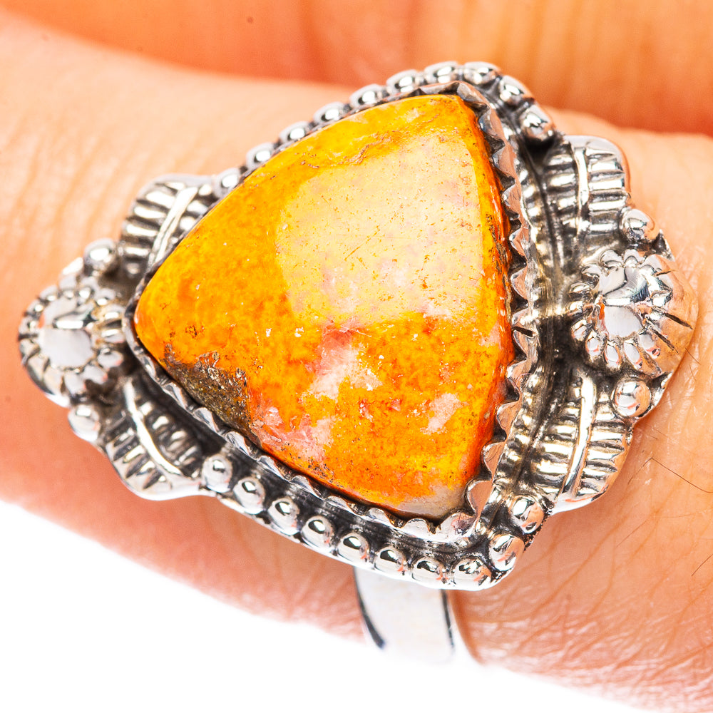 Bumble Bee Jasper Ring Size 8 (925 Sterling Silver) R3991