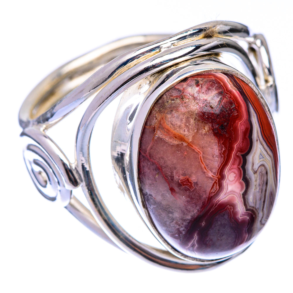 Crazy Lace Agate Ring Size 7 (925 Sterling Silver) R141112