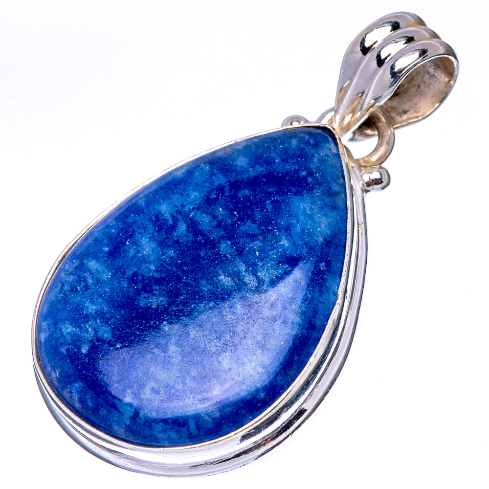 Dumortierite  Pendant 1 3/8" (.925 Sterling Silver)