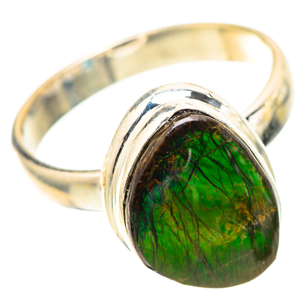 Canadian Ammolite 925 Sterling Silver Ring Size 8.25 (925 Sterling Silver) RING139604