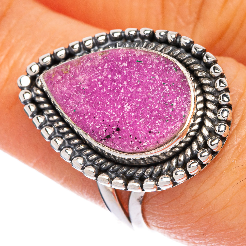 Cobalto Calcite Druzy Ring Size 7 (925 Sterling Silver) R1275