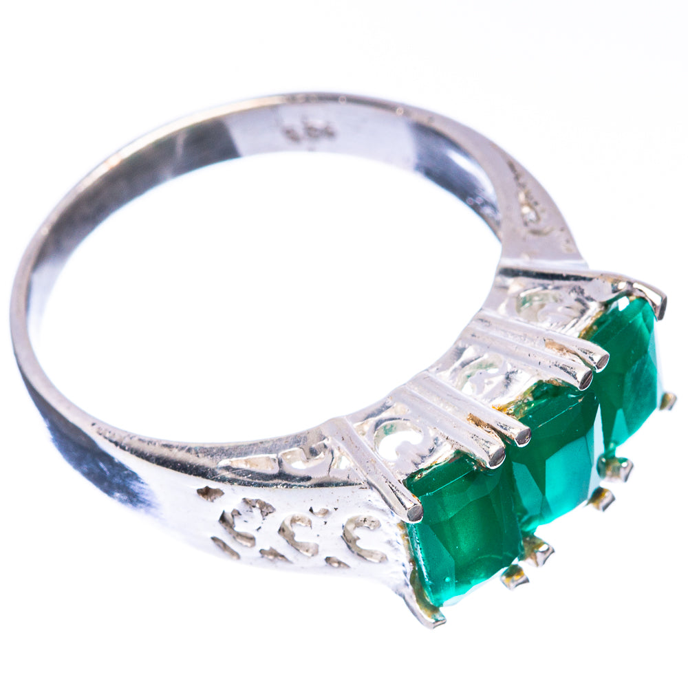 Green Sillimanite Ring Size 7.75 (925 Sterling Silver) R5685