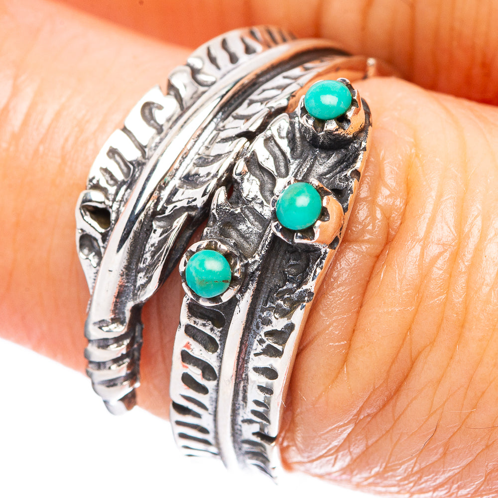Rare Arizona Turquoise Ring Size 7 (925 Sterling Silver) R4456