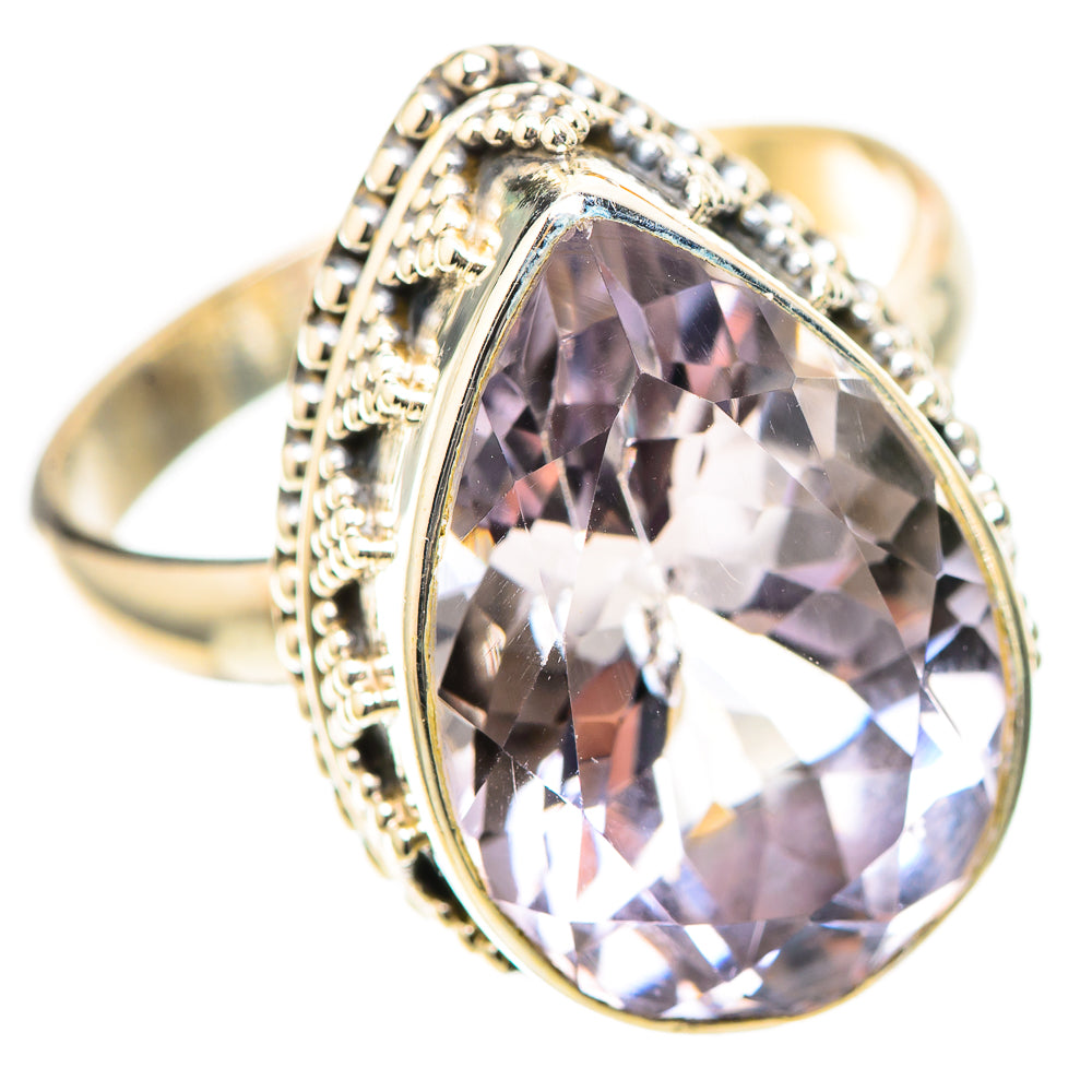 Faceted Pink Amethyst Ring Size 10 (925 Sterling Silver) RING139268