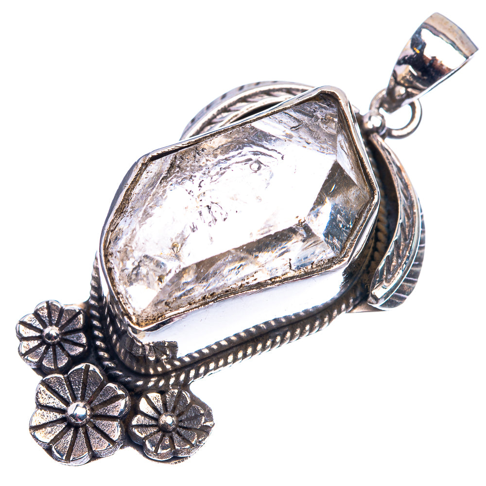 Herkimer Diamond Pendant 2" (925 Sterling Silver) P38909