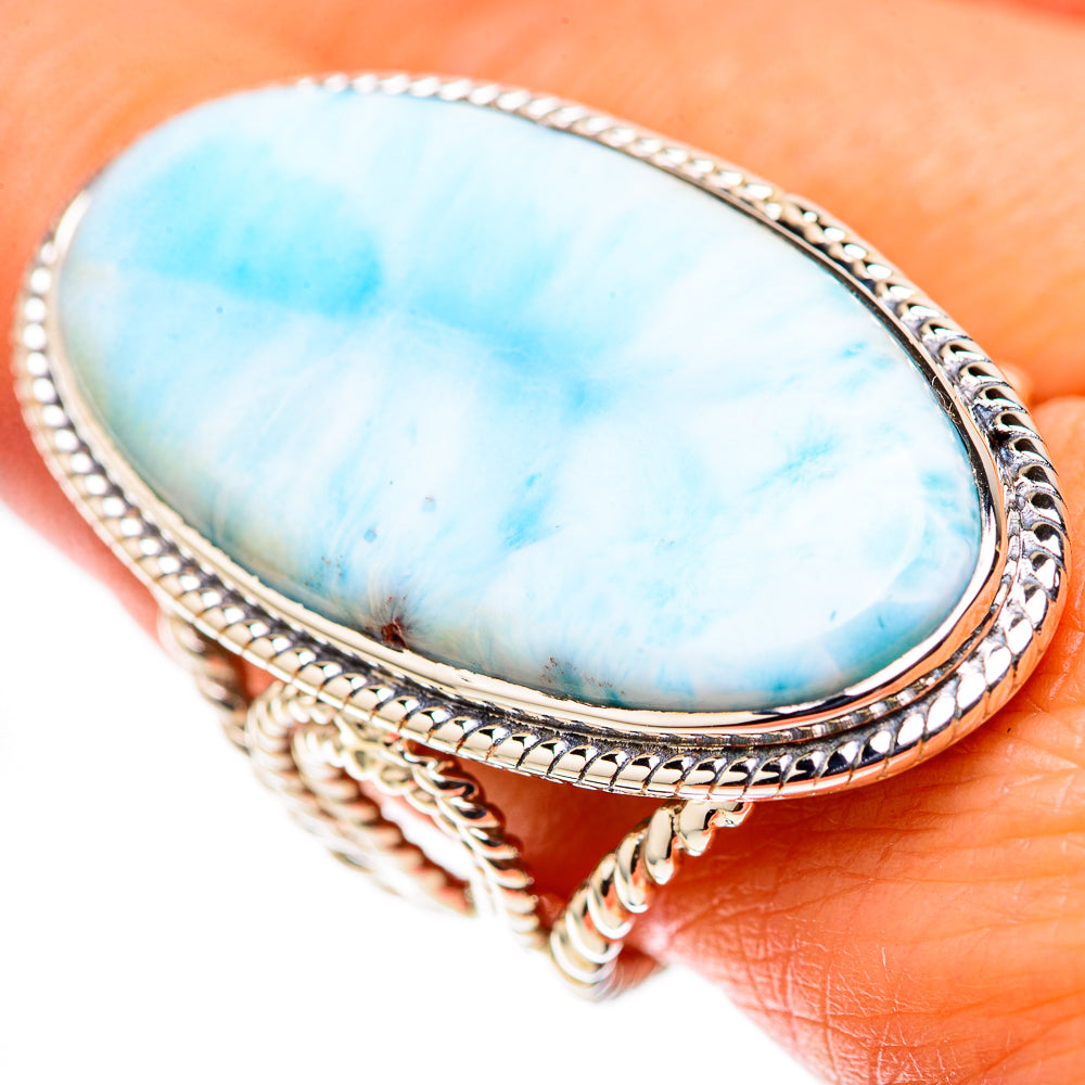 Signature Huge Larimar Ring Size 9 (925 Sterling Silver) RING138140