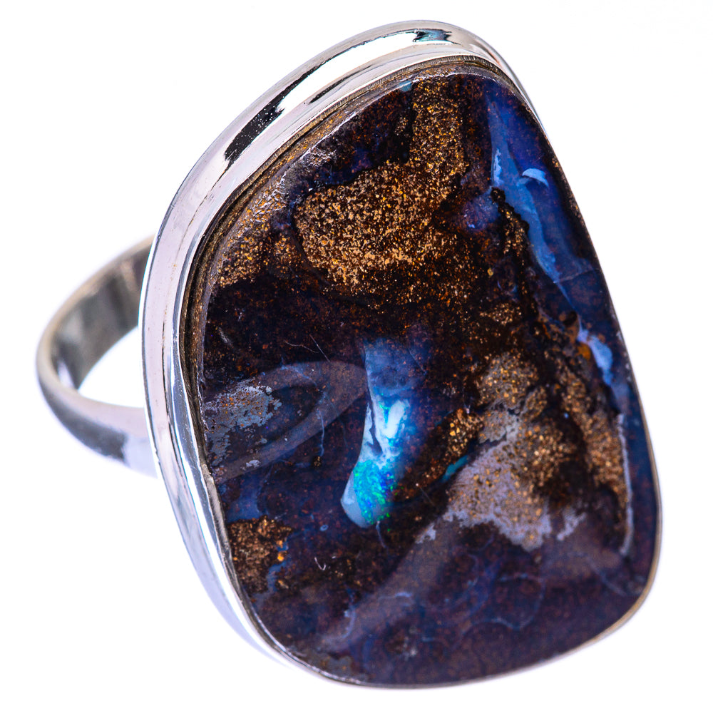 Large Boulder Opal Ring Size 11 (925 Sterling Silver) R141186