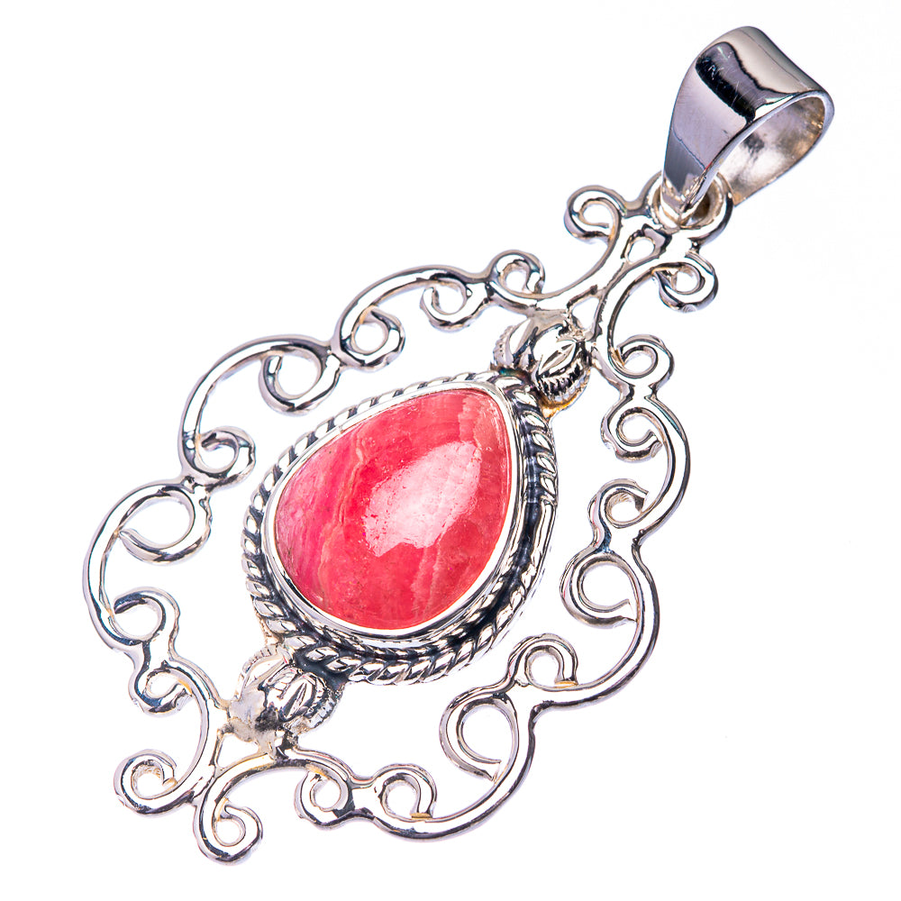 Premium Rhodochrosite Pendant 1 3/4" (925 Sterling Silver) P38774