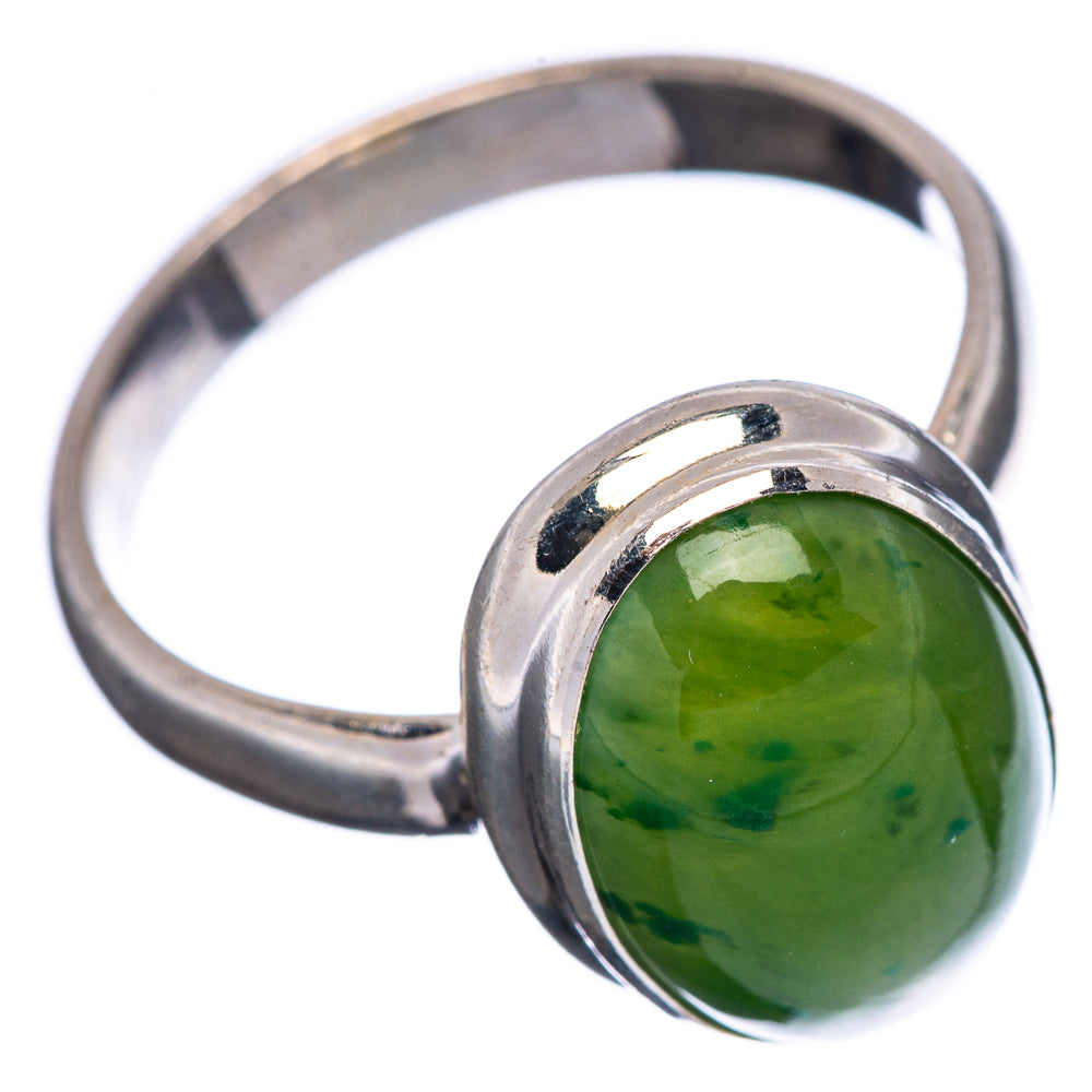 Ruby In Fuchsite Ring Size 7.5 (.925 Sterling Silver)