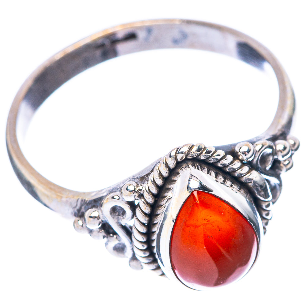 Carnelian Ring Size 6.75 (925 Sterling Silver) R5615