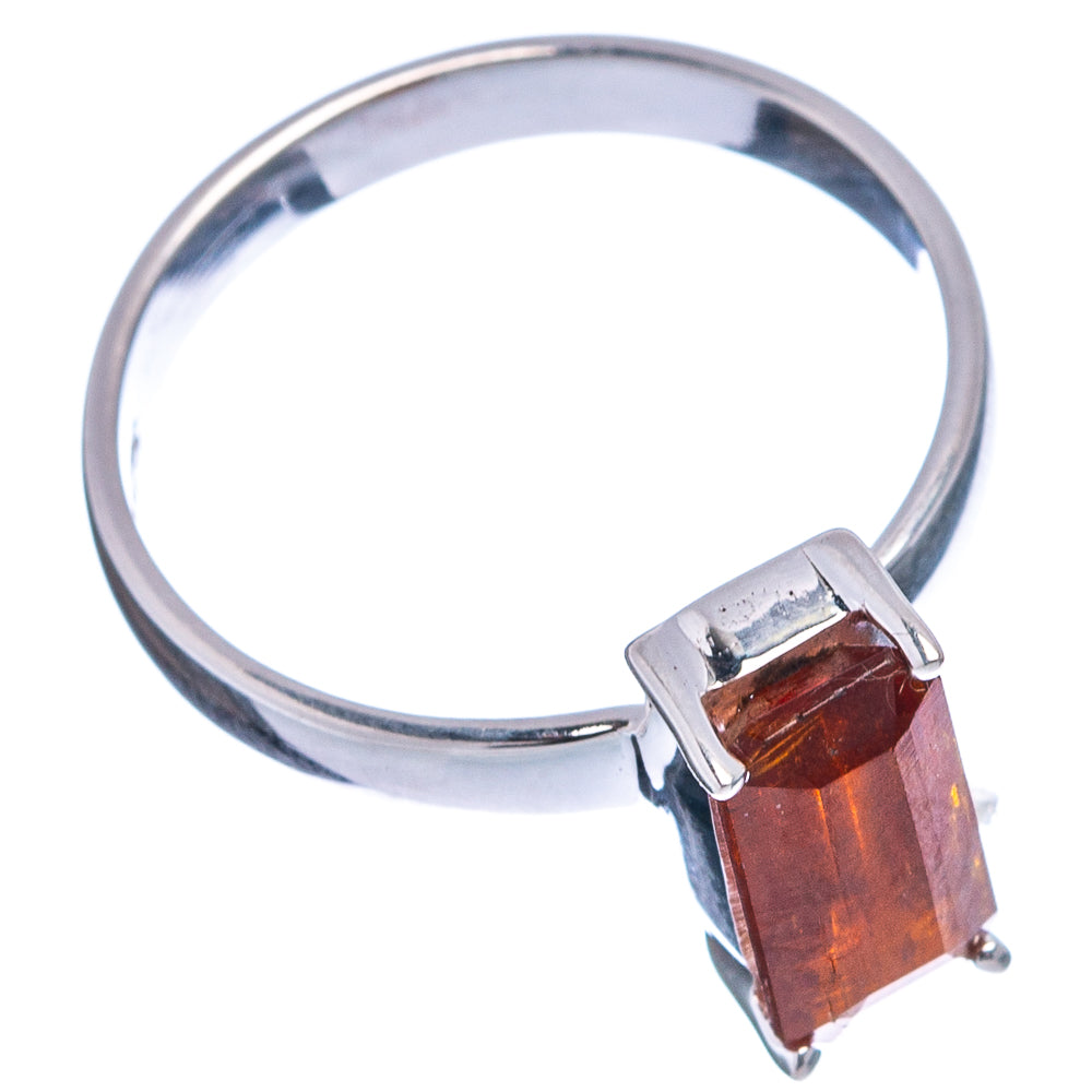 Orange Kyanite Ring Size 6.75 (.925 Sterling Silver)
