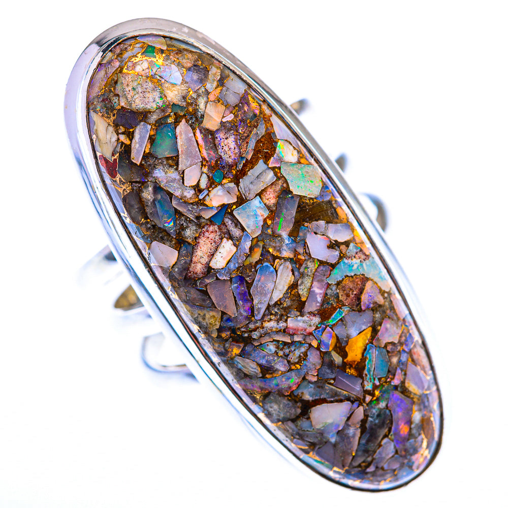 Large Brecciated Ethiopian Opal Ring Size 8 (925 Sterling Silver) RING140226