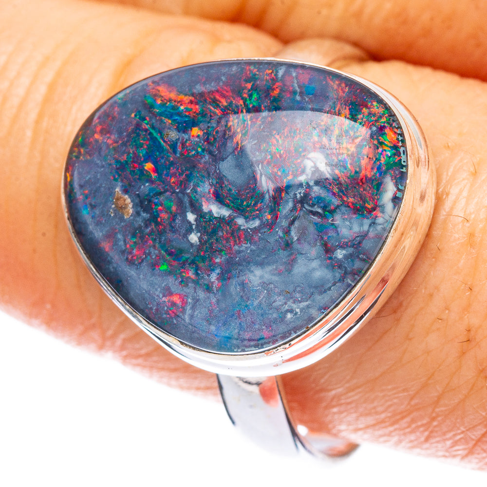 Rare Triplet Opal Ring Size 10.25 (925 Sterling Silver) R2469