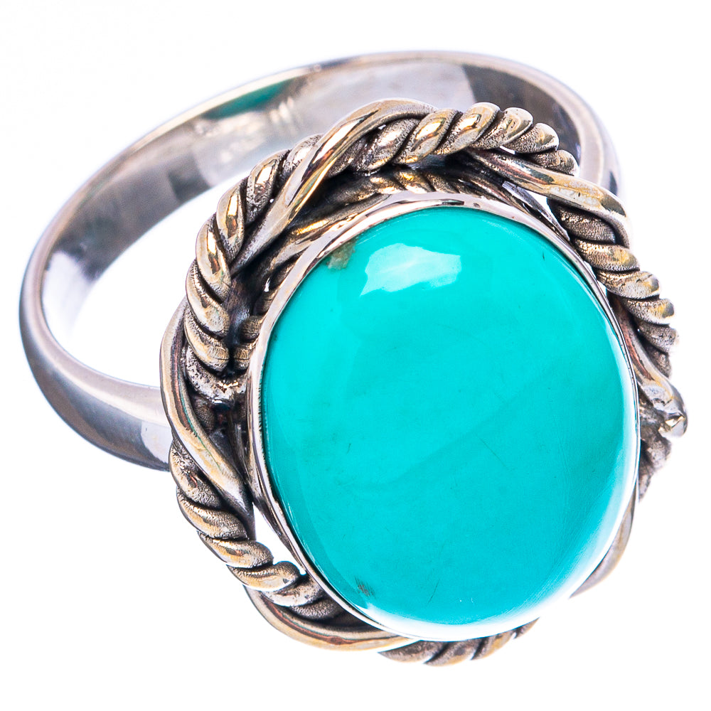 Rare Kingman Turquoise Ring Size 7.75 (.925 Sterling Silver)