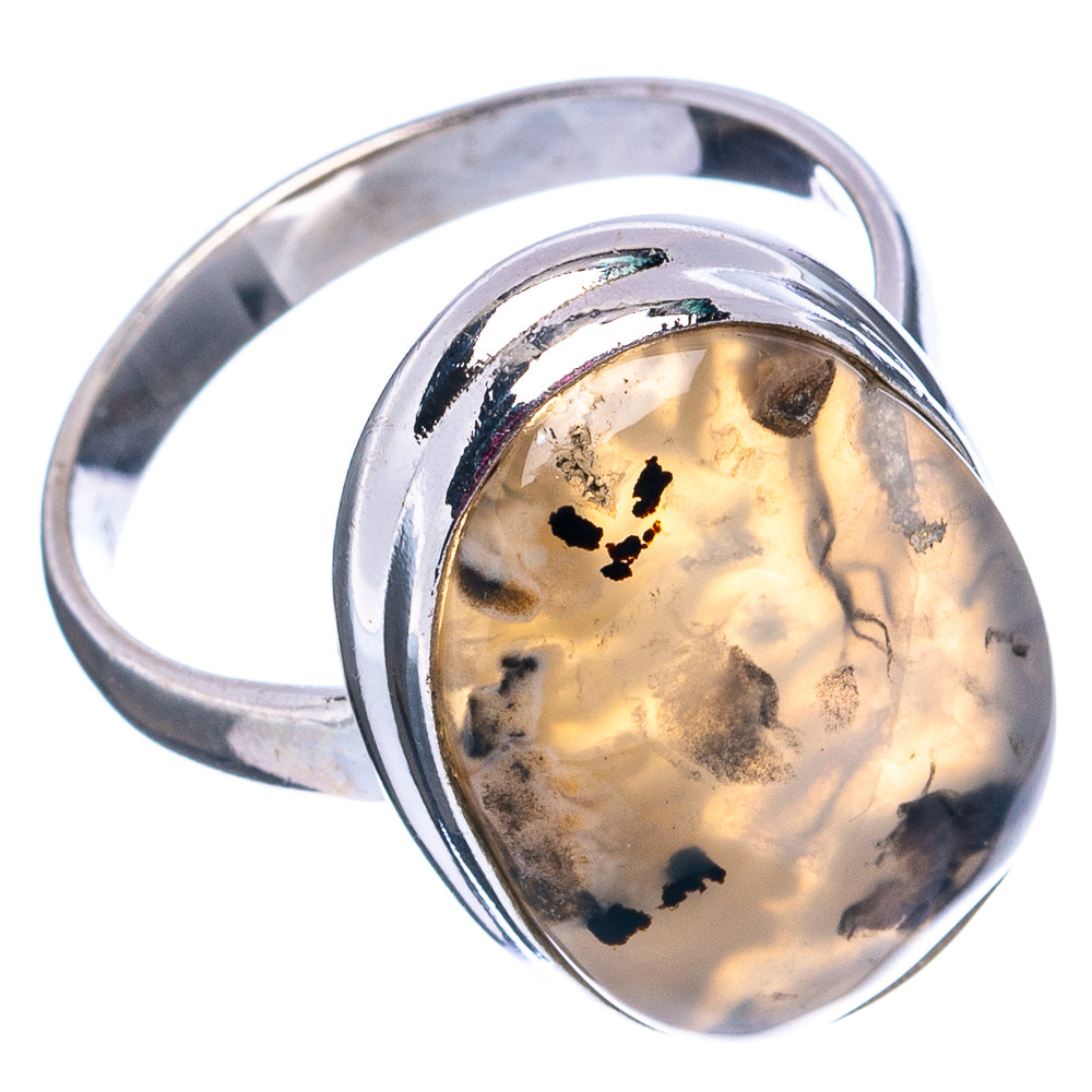 Montana Agate Ring Size 9.75 (.925 Sterling Silver)