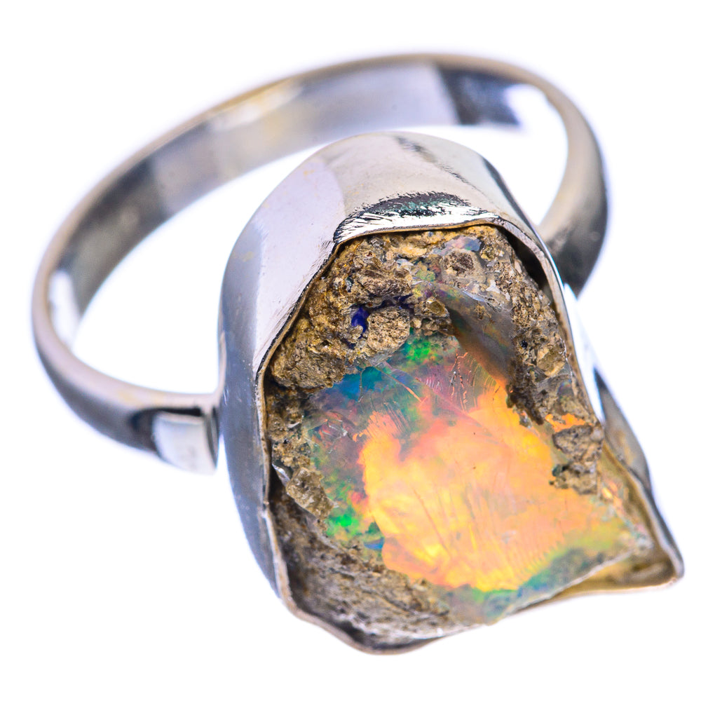 Rough Ethiopian Opal Ring Size 8.25 (925 Sterling Silver) RING143422