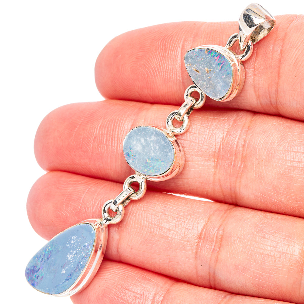 Rare Doublet Opal Pendant 2 3/4" (.925 Sterling Silver)