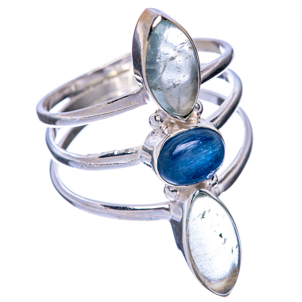 Large Kyanite, Aquamarine Ring Size 10.75 (925 Sterling Silver) R144827