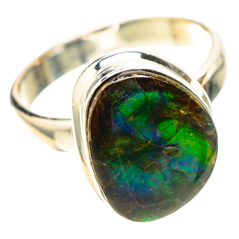 Canadian Ammolite Ring Size 8 (925 Sterling Silver) RING138683