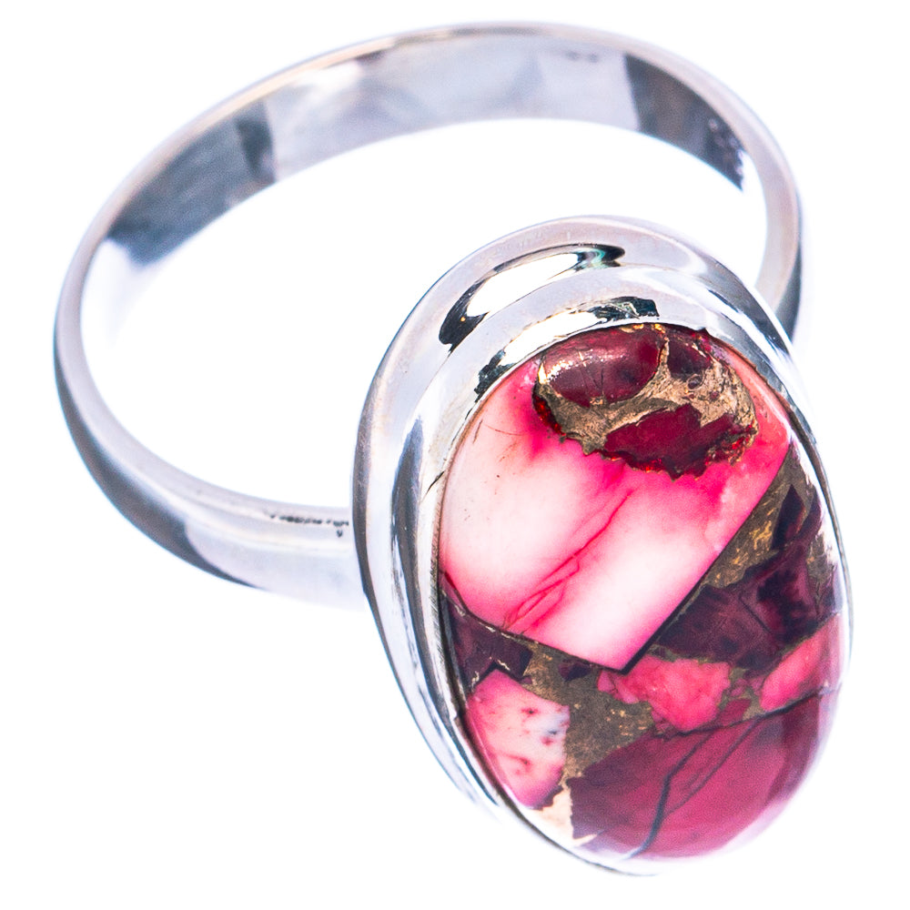 Red Dahlia Mohave Turquoise Ring Size 6.75 (.925 Sterling Silver)