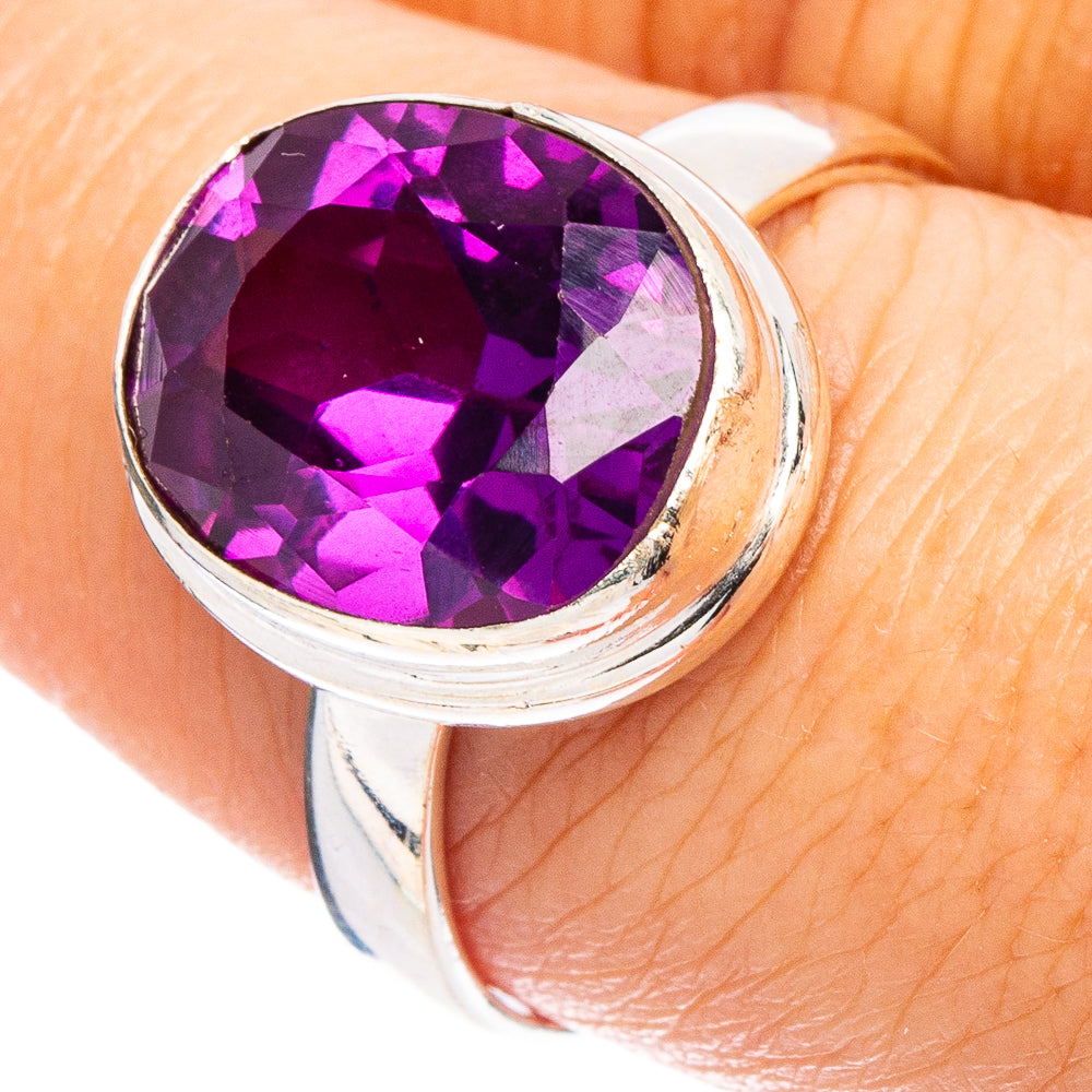 Brazilian Amethyst Ring Size 8.75 (.925 Sterling Silver)