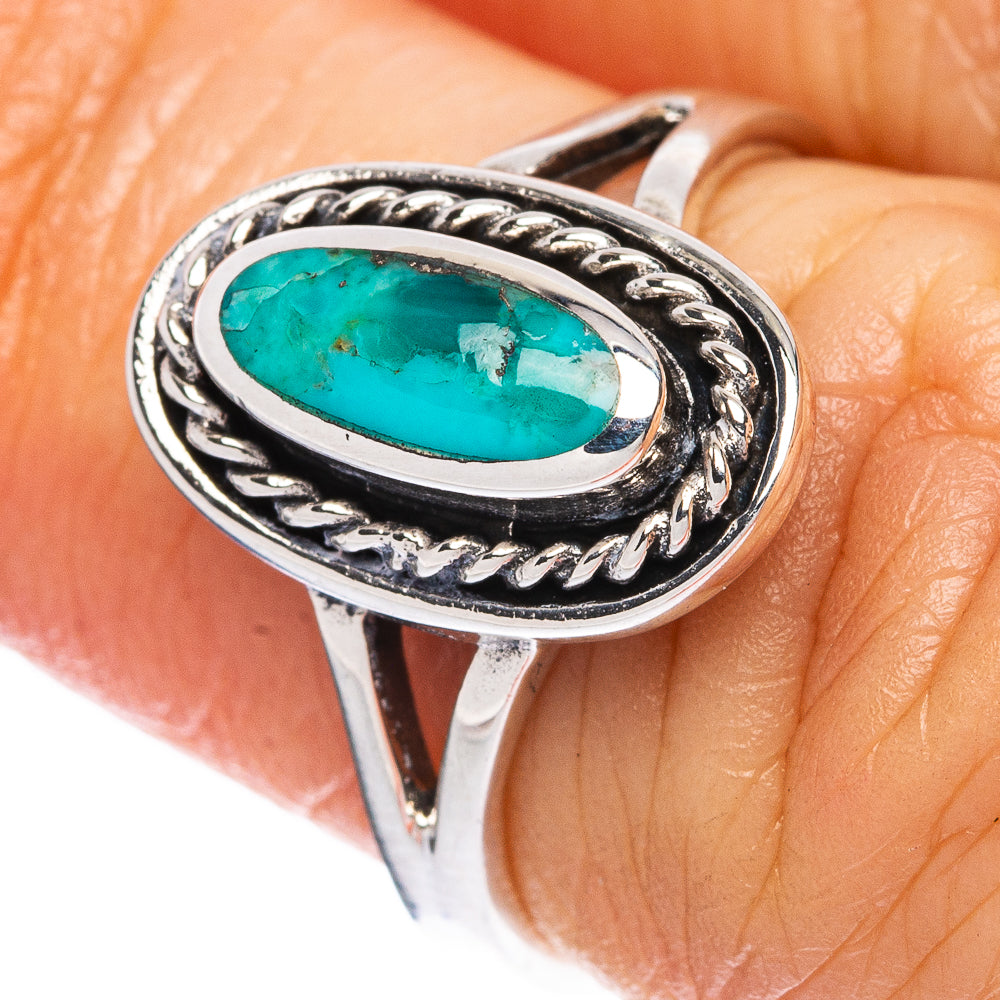 Rare Arizona Turquoise Ring Size 5.5 (925 Sterling Silver) R2386