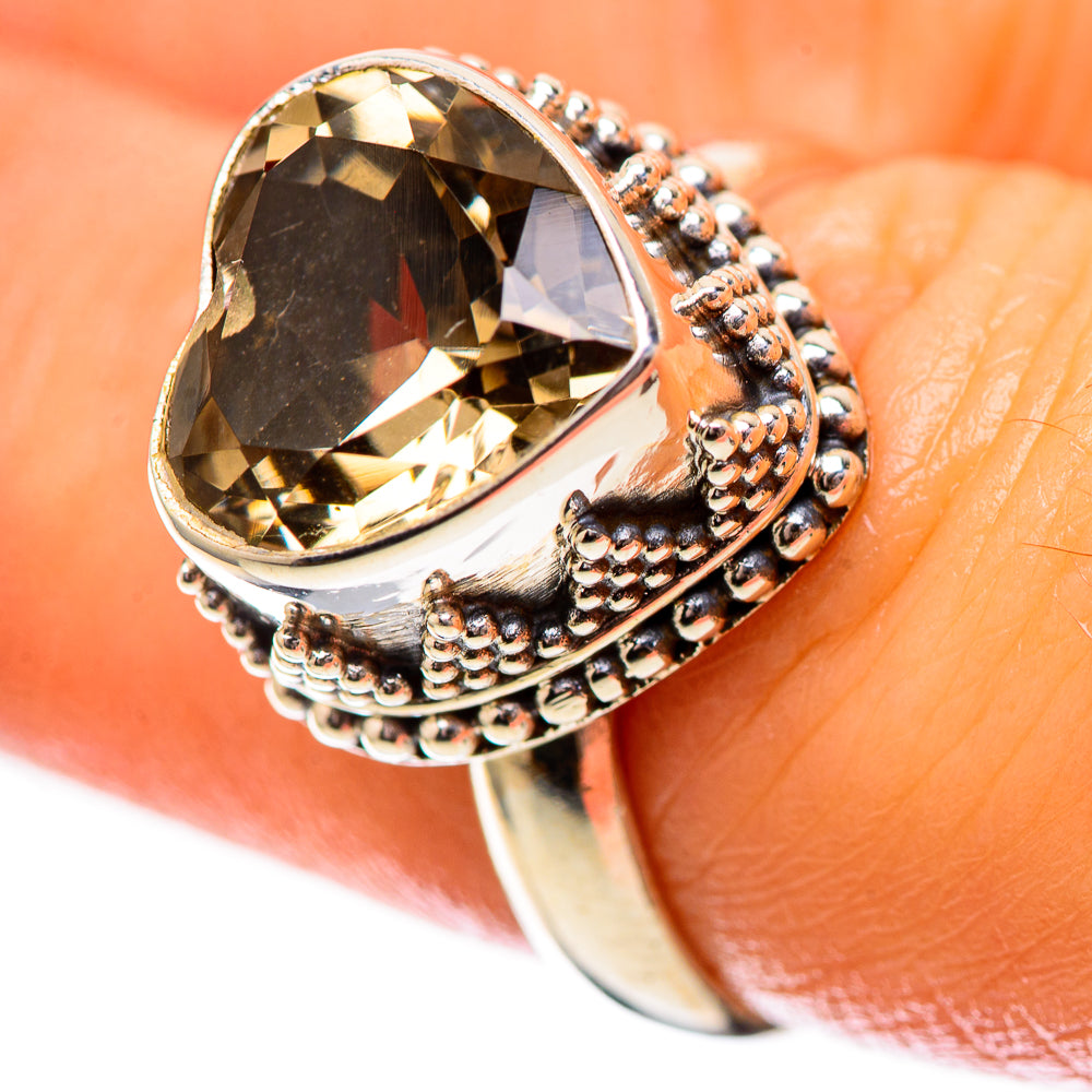 Smoky Quartz Ring Size 7.25 (925 Sterling Silver) RING139050
