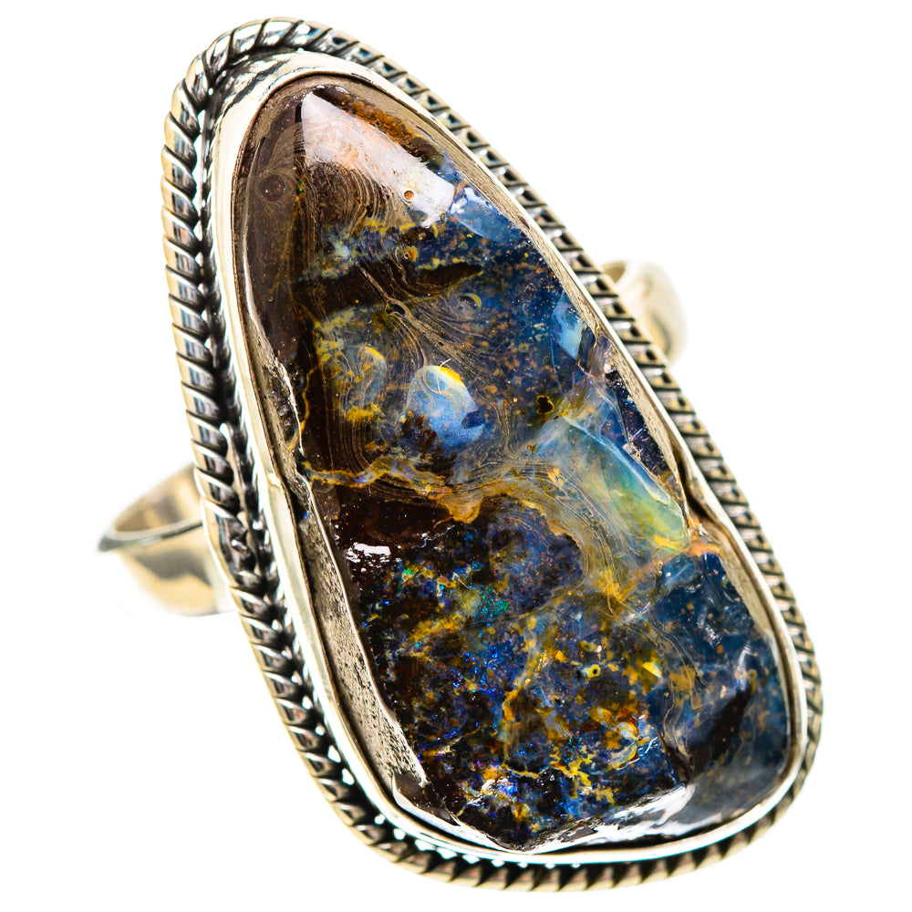 Large Boulder Opal Ring Size 10 (925 Sterling Silver) RING137966