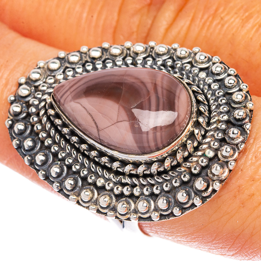 Large Imperial Jasper Ring Size 8 (925 Sterling Silver) R1323