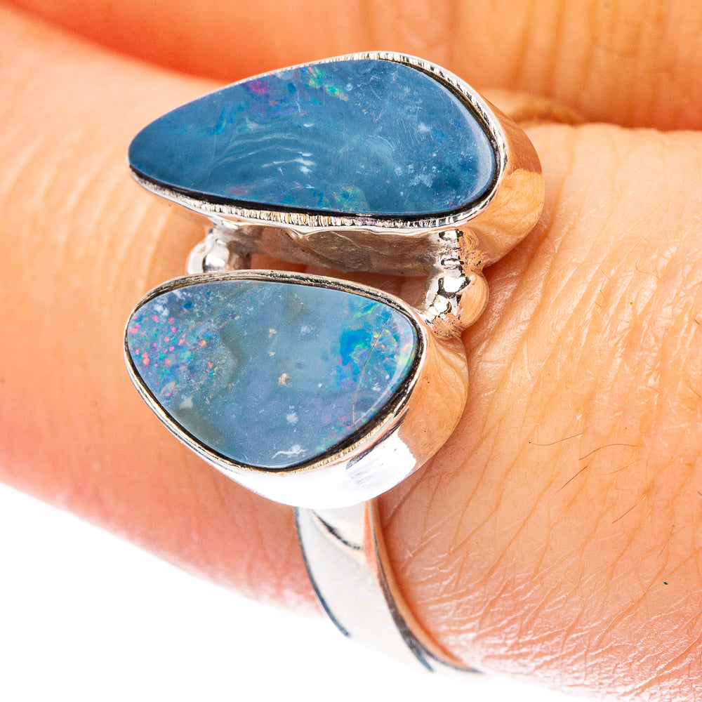 Rare Doublet Opal Ring Size 8 (925 Sterling Silver) R4301